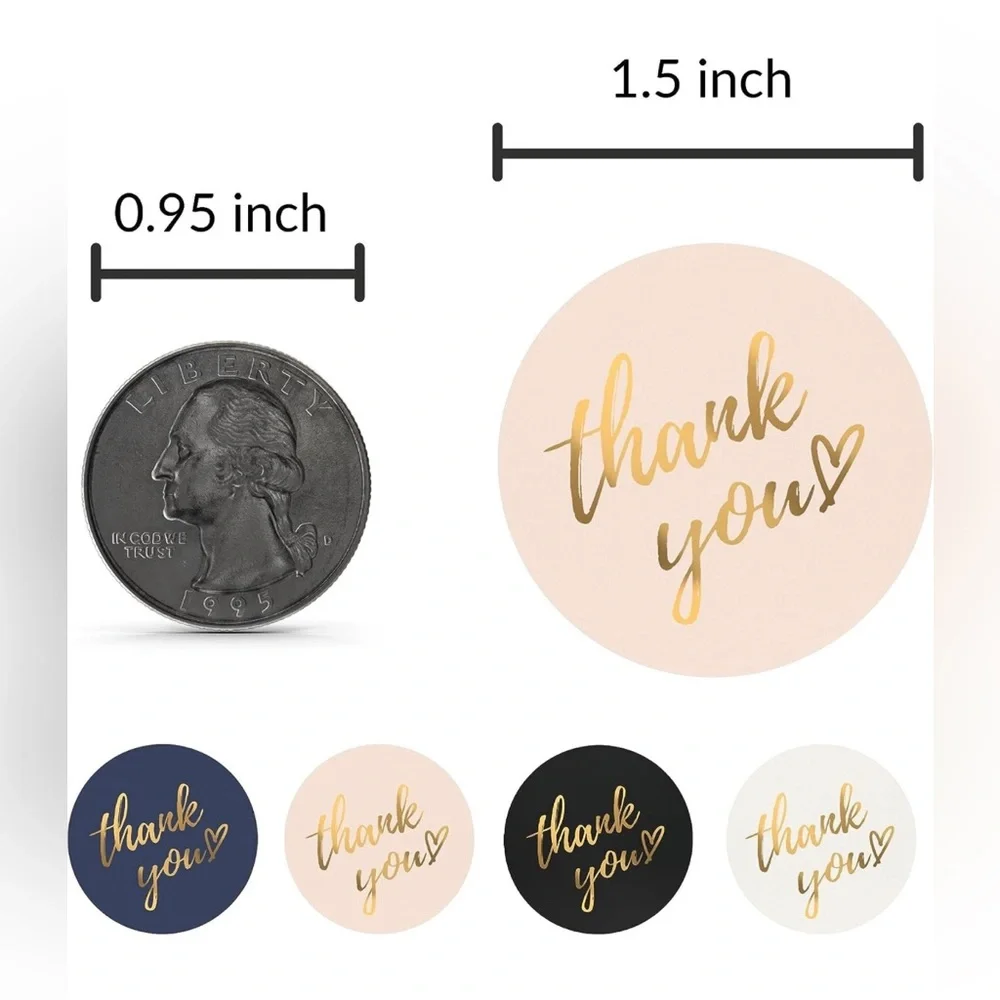 100ct ~1.5” Thank You Boutique Stickers 🌿🆕🌿 2 For $15 (Bundle & Save)